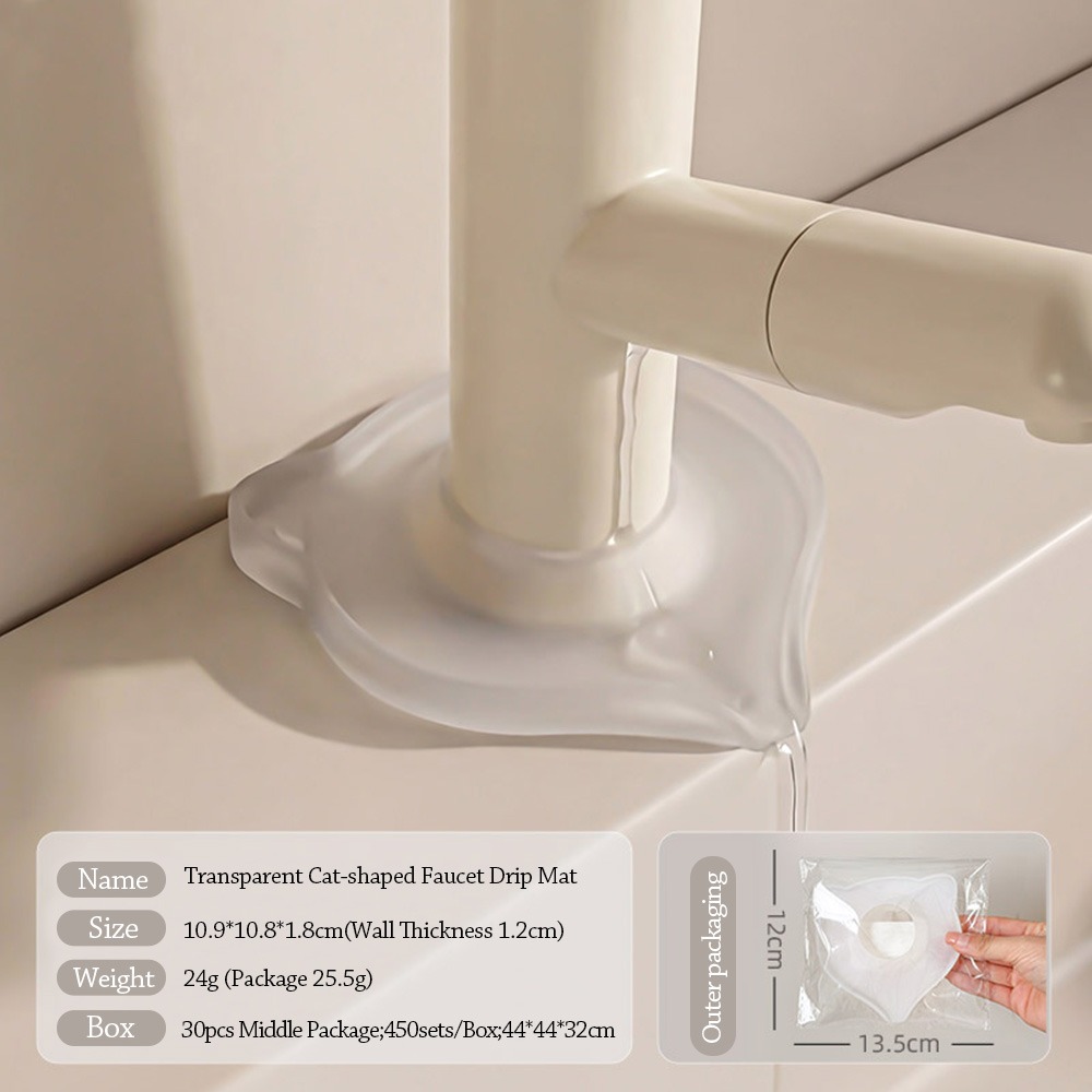 2pcs 크리 에이 티브 고양이 모양의 배수 매트 실리 - Silicone Tap Washer 리뷰 및 가격