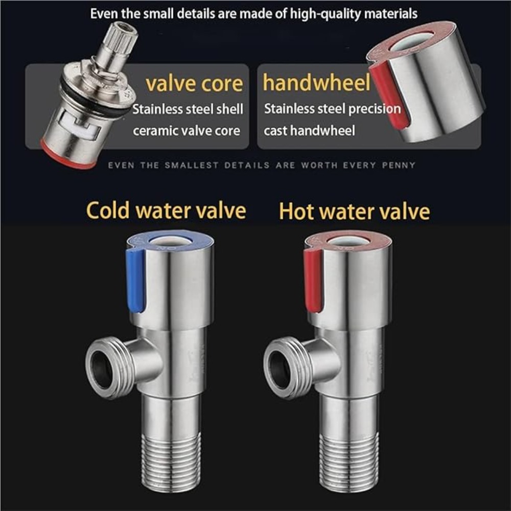 스테인레스 스틸 뜨거운 차가운 입구 밸브 화장실 충전  - Toilet Fill Valve 리뷰 및 가격