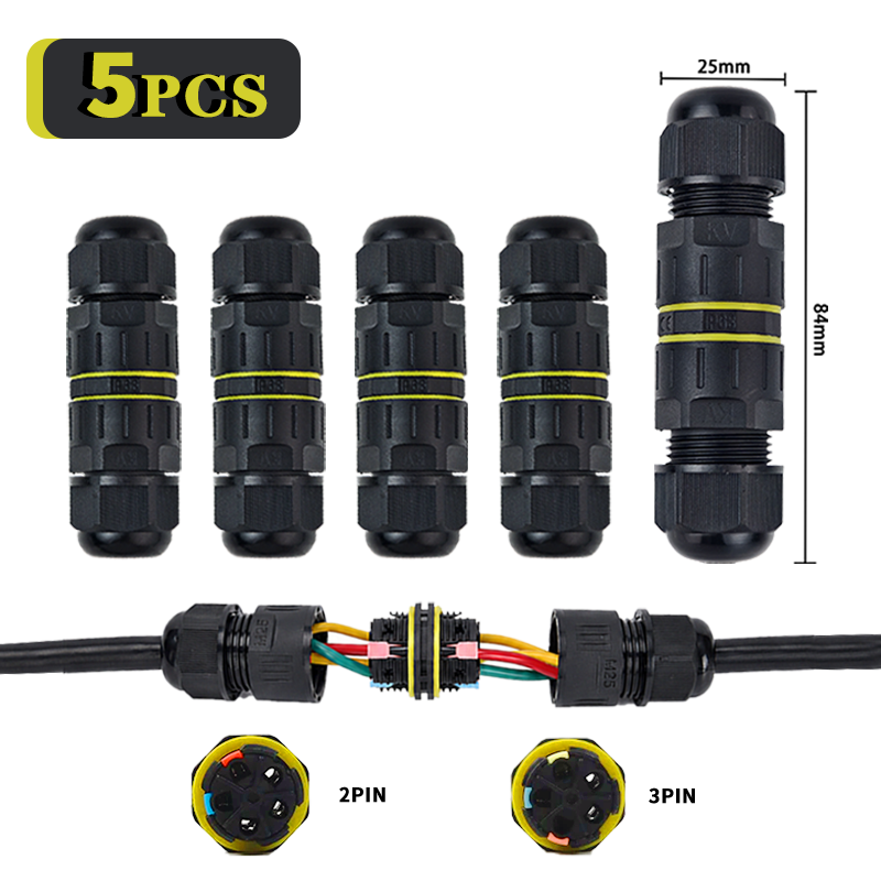 5PCS IP68 방수 퀵 와이어 커넥터 2/3핀 푸시 - Push Fit Connector 리뷰 및 가격