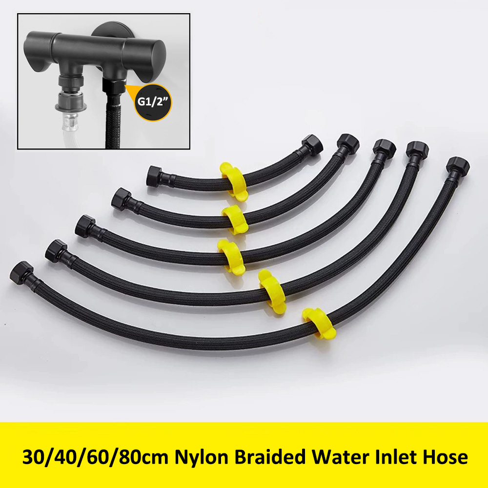 G1/2인치 블랙 30/40/60/80cm 나일론 편조 - Flexible Hose Braided 리뷰 및 가격