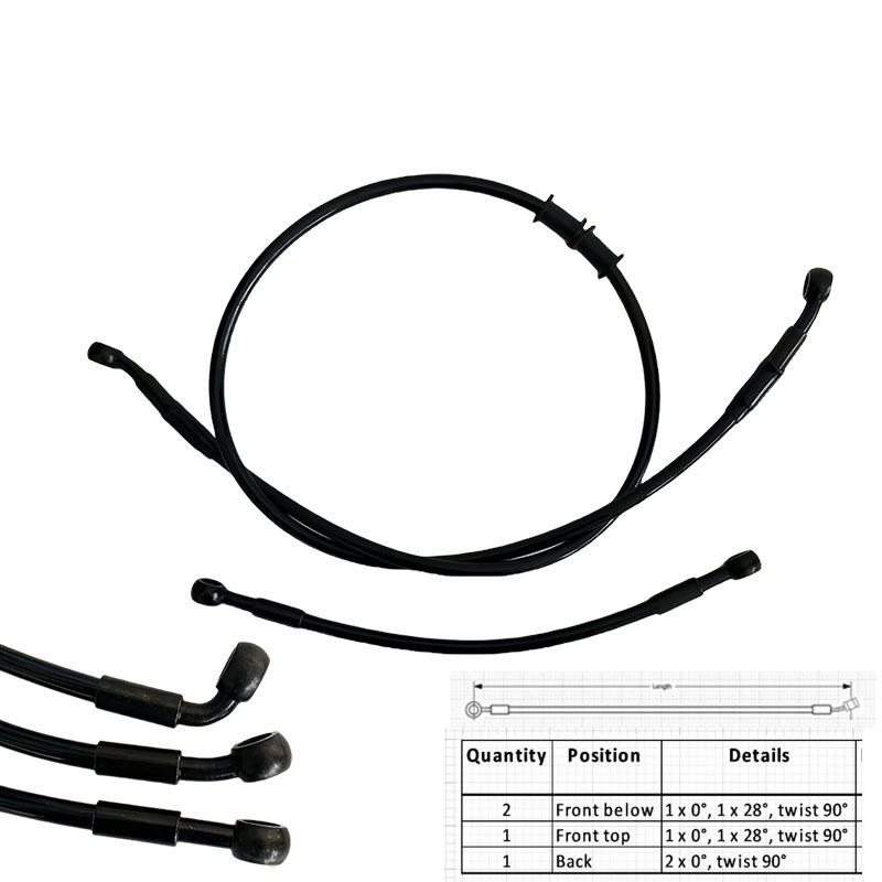 AN3 모토 유압 스테인리스 스틸 브레이드 브레이크 호 - Ptfe Tape Thread 리뷰 및 가격