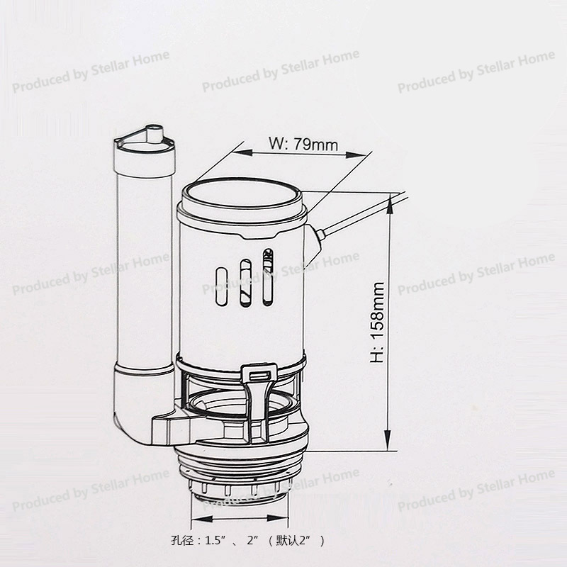프론트 렌치 타입 와이어 컨트롤 사이드 프레스 싱글 드 - Toilet Fill Valve 리뷰 및 가격