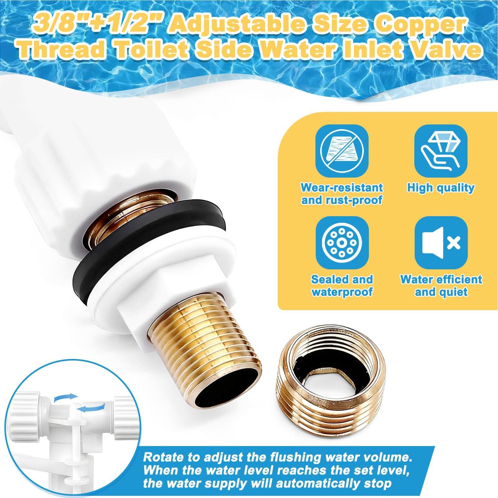 화장실 필러 밸브 황동 커넥터 G3/8 G1/2 누수  - Toilet Fill Valve 리뷰 및 가격