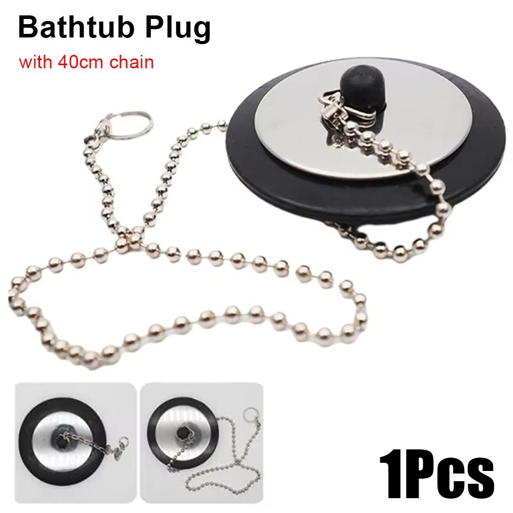 1개 내구성 있는 고무 욕조 마개(체인 포함) 범용 욕 - Drain Pipe Clip 리뷰 및 가격